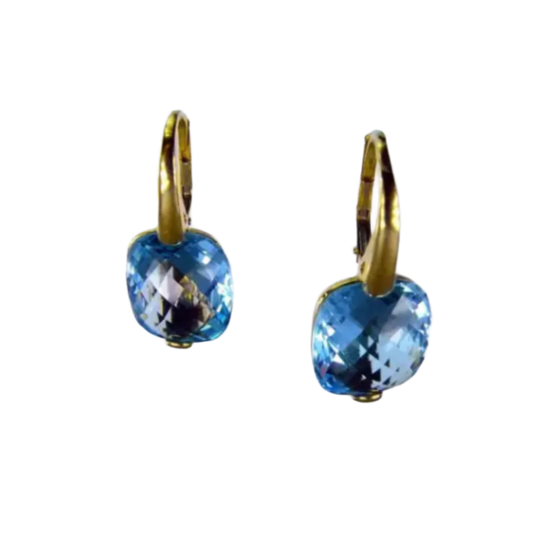 Blue Topaz Earrings