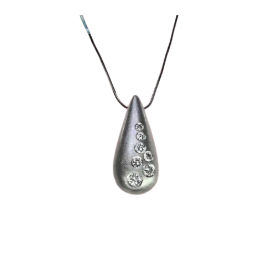 Teardrop Diamond Pendant