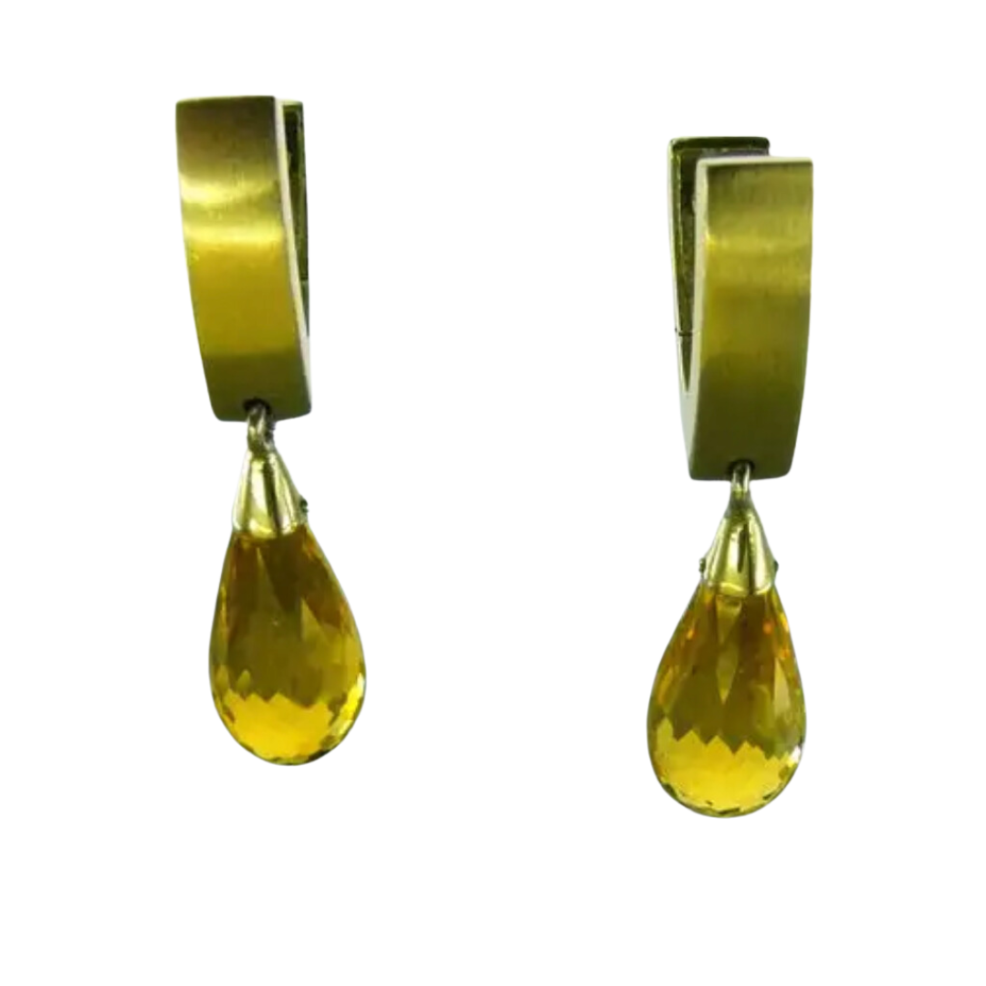 Citrine Briolette Earrings