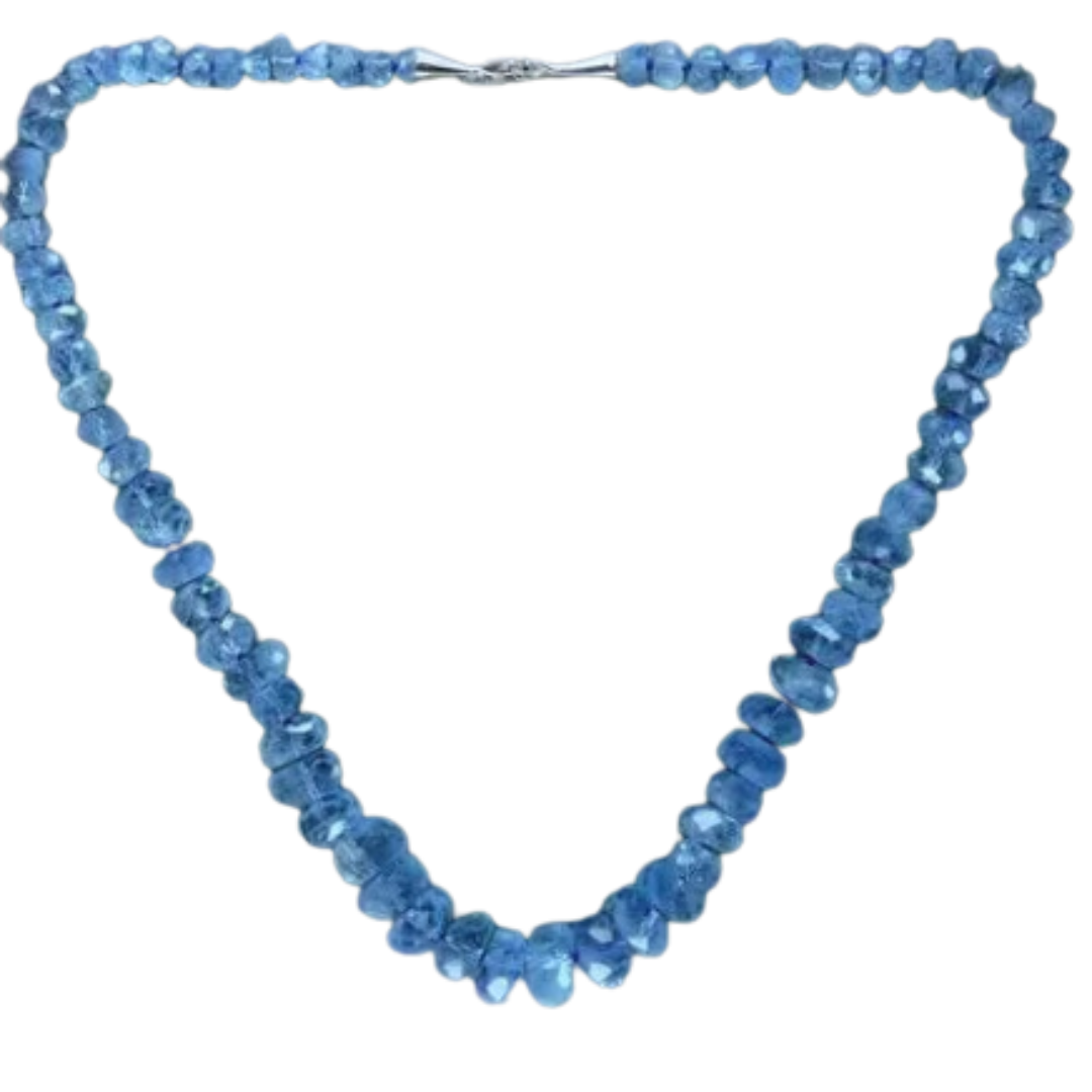 Faceted Aquamarine Necklace