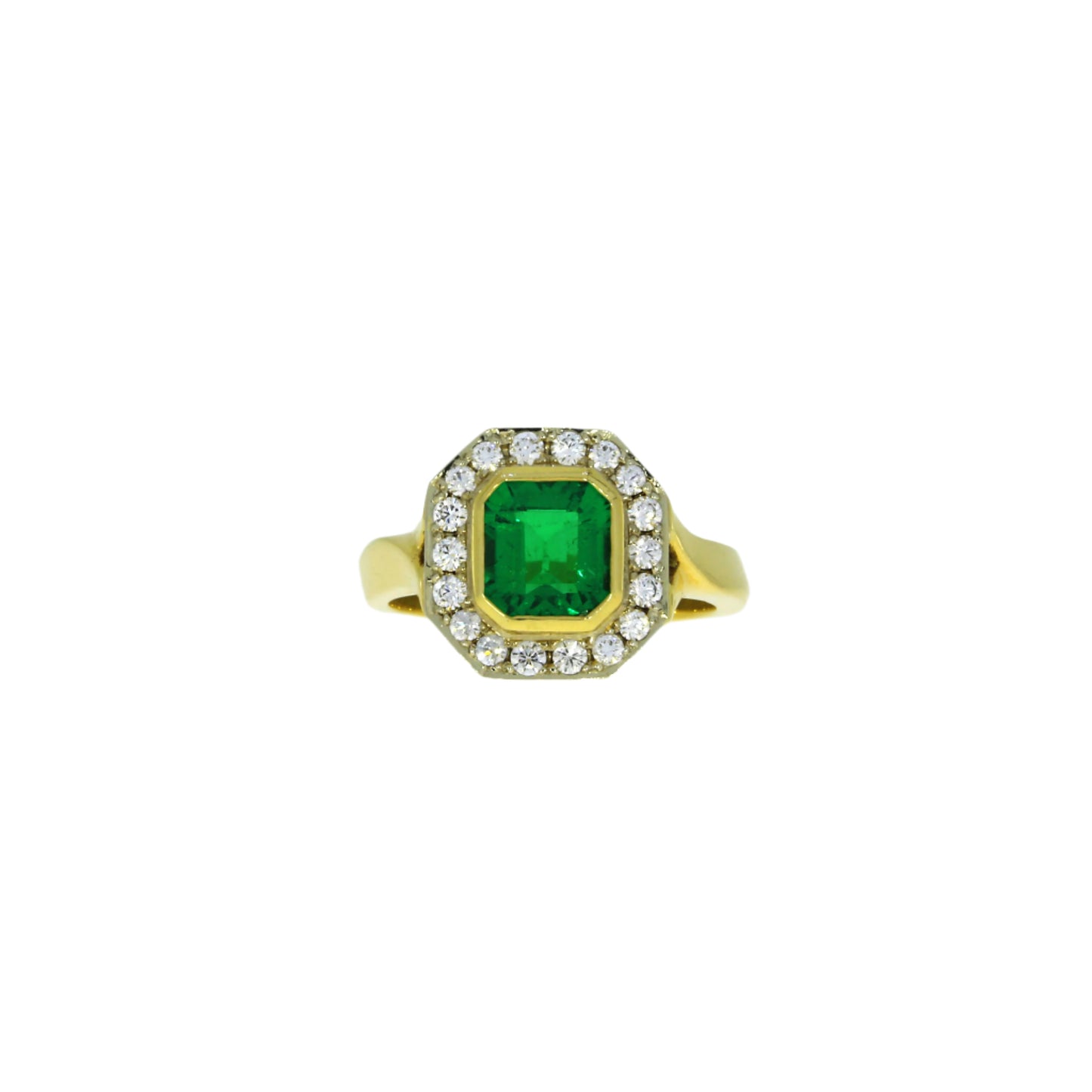 Art Deco Inspired Emerald Ring