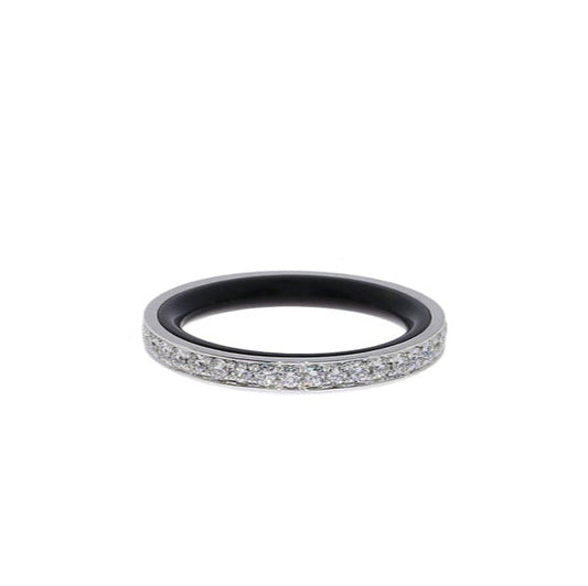 Black Acrylic Diamond Band