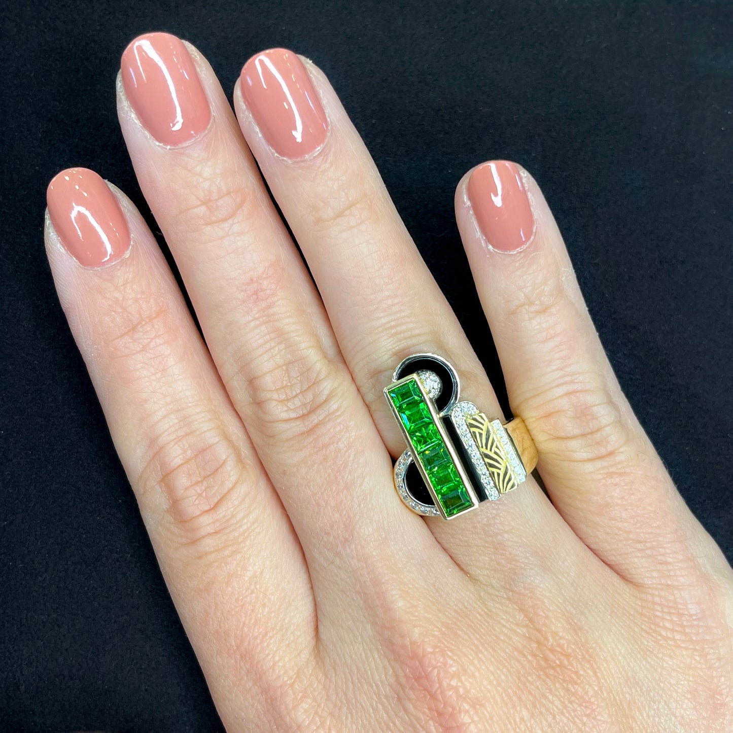 Art Deco City Ring