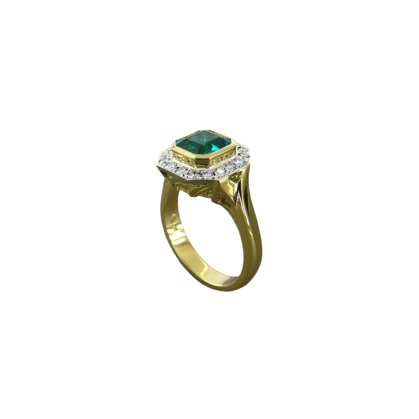 Art Deco Inspired Emerald Ring