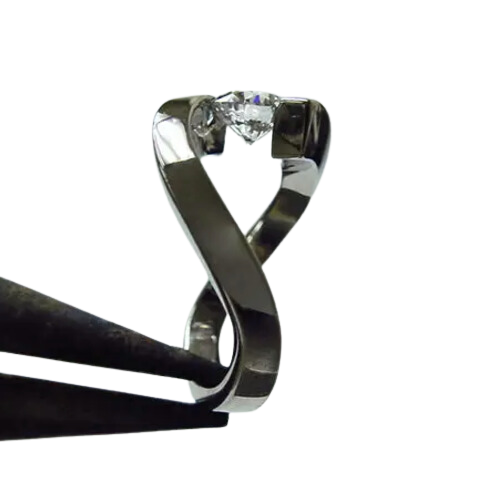Diamond Bypass Ring