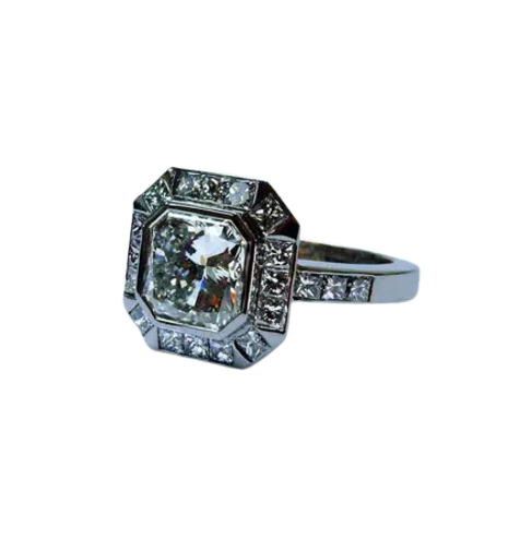Radiant Cut Diamond Ring