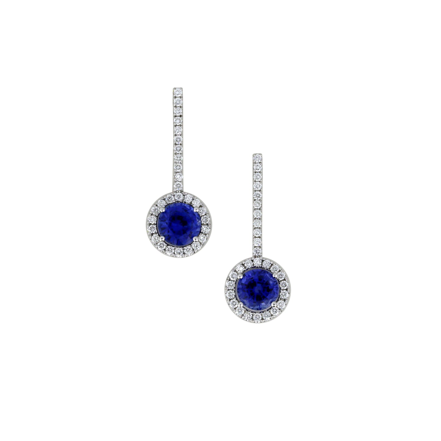Sapphire Stick Earrings