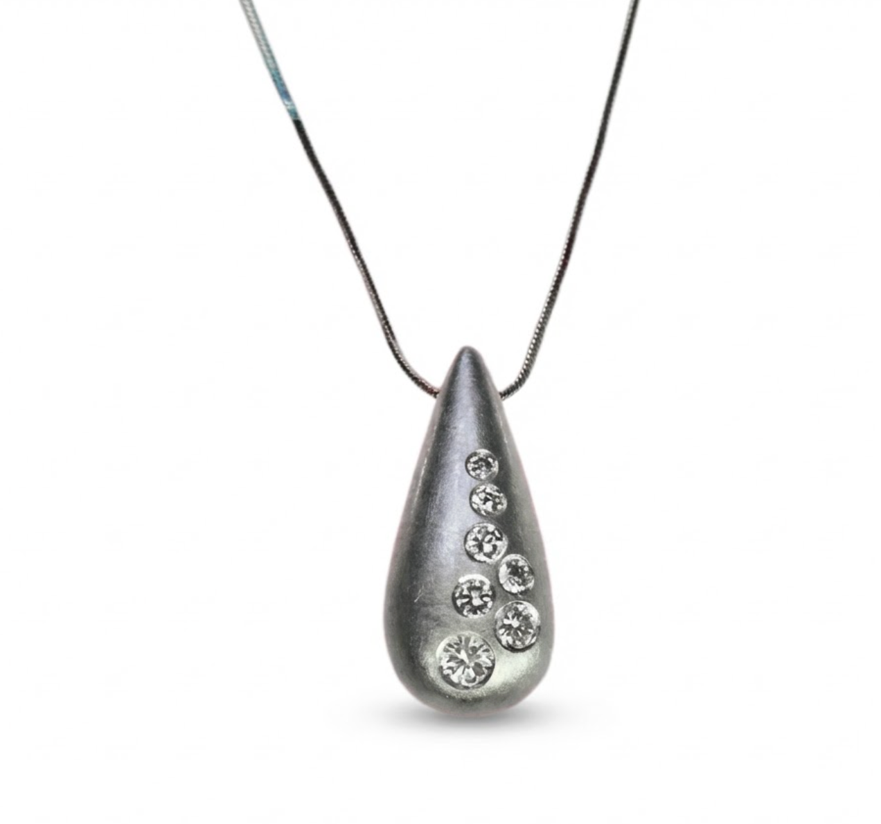 Teardrop Diamond Pendant