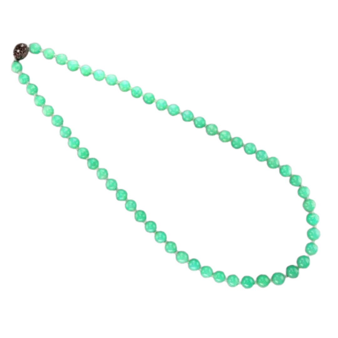 Collier en chrysoprase