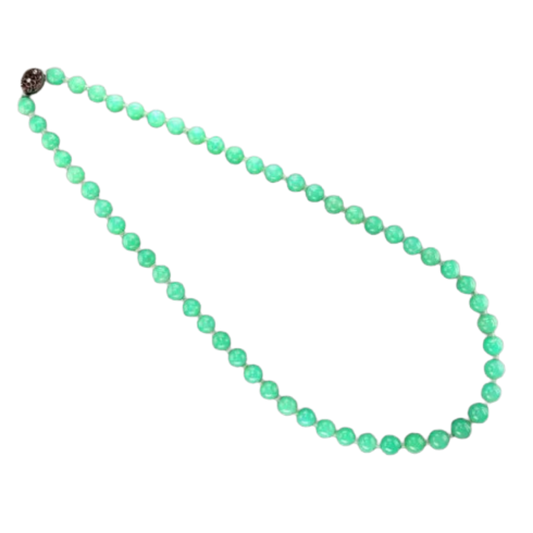 Collier en chrysoprase