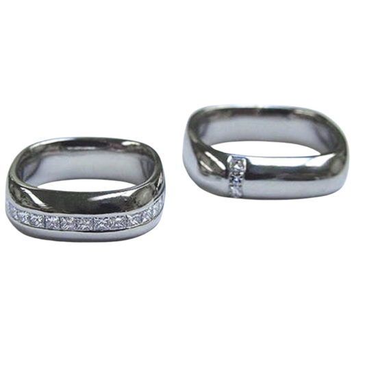 Matching Platinum Wedding ﻿Bands