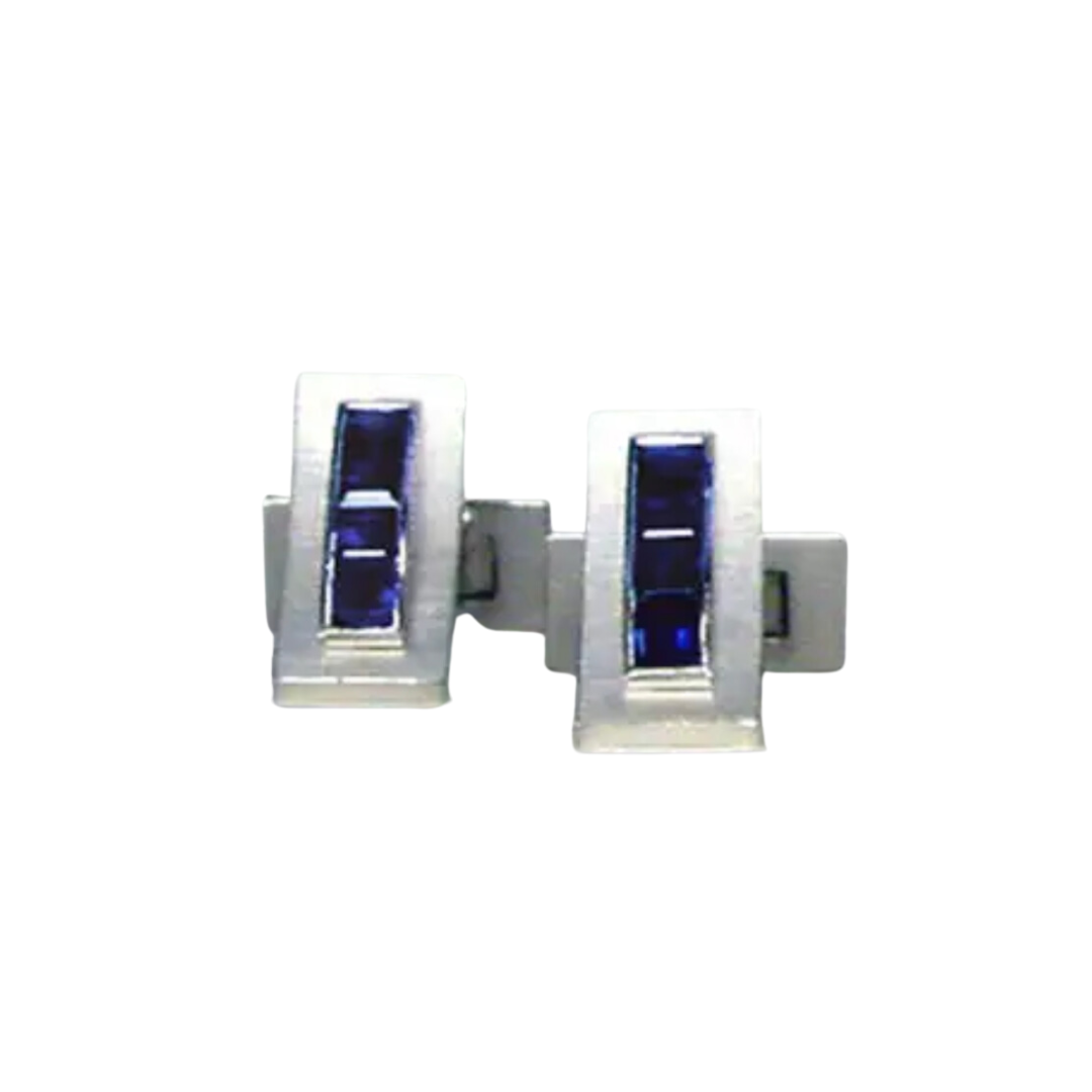 Boutons de manchette en saphir