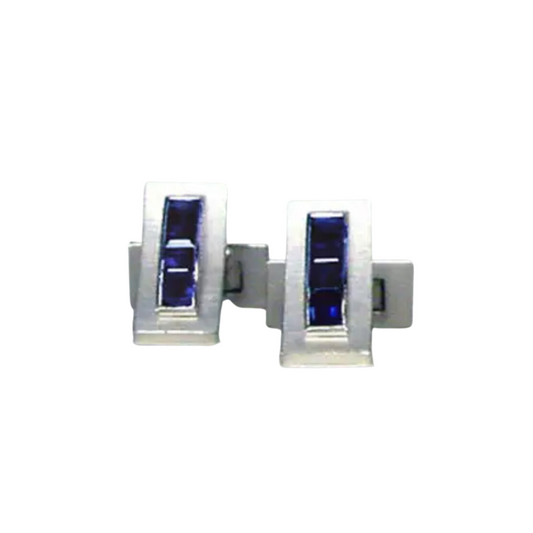 Boutons de manchette en saphir