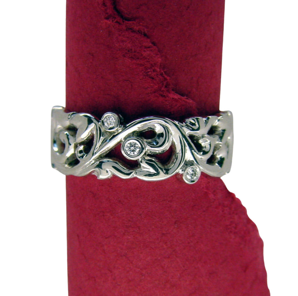 Bague Art Nouveau en diamant