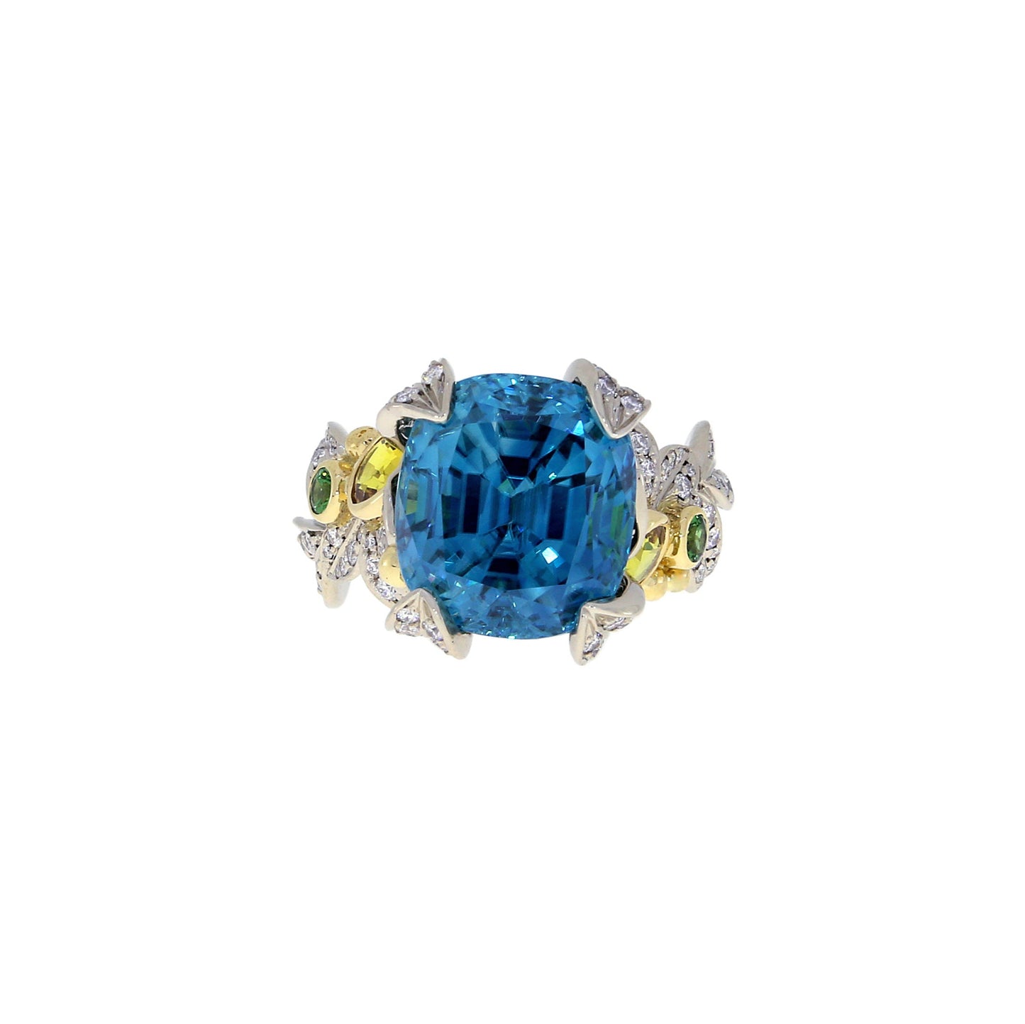 Blue Zircon Ring