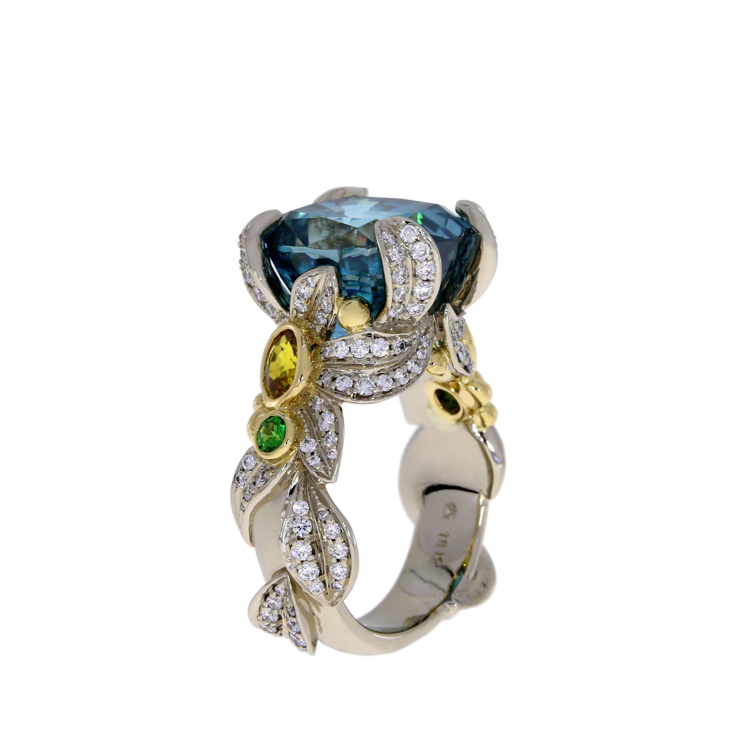 Blue Zircon Ring
