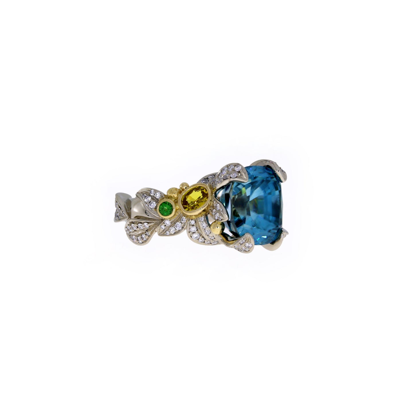 Blue Zircon Ring