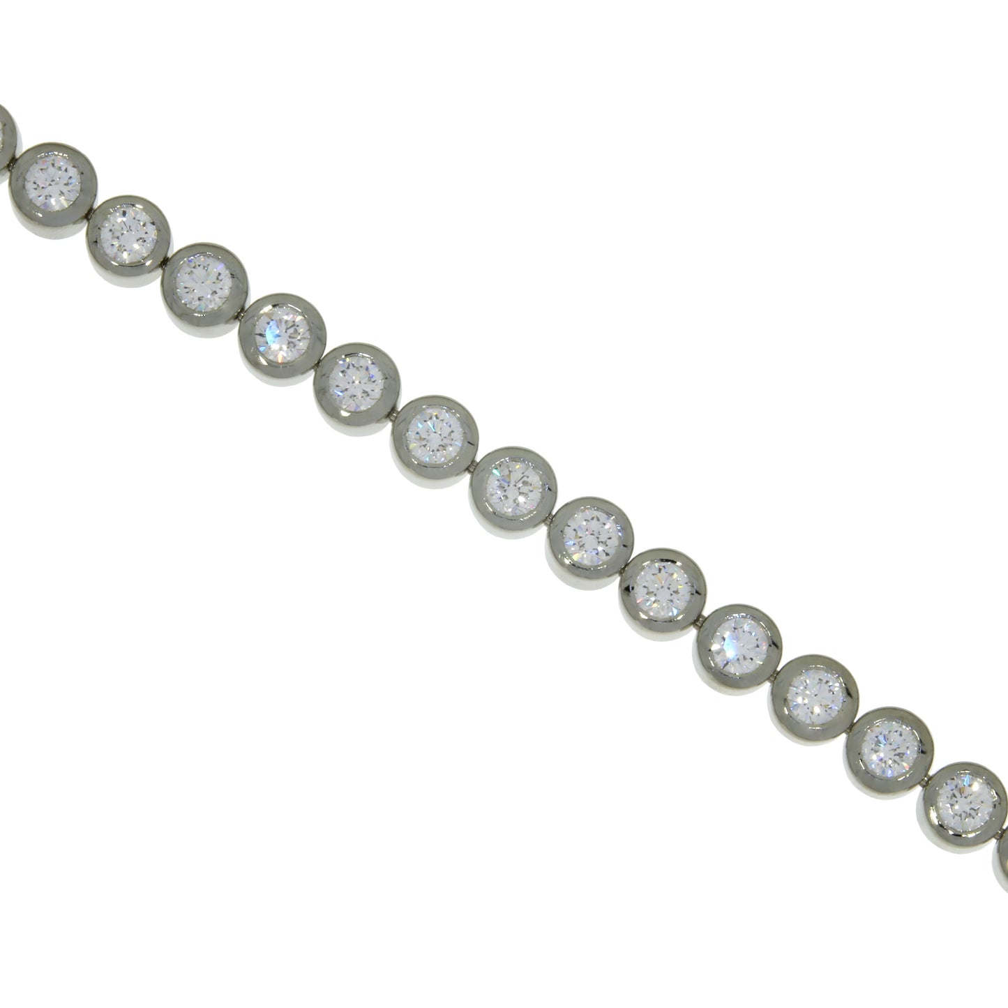 Bracelet à lunette en diamant