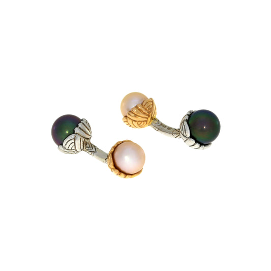 Double Ended Pearl Cufflinks