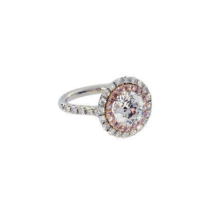 Bague en diamant double halo