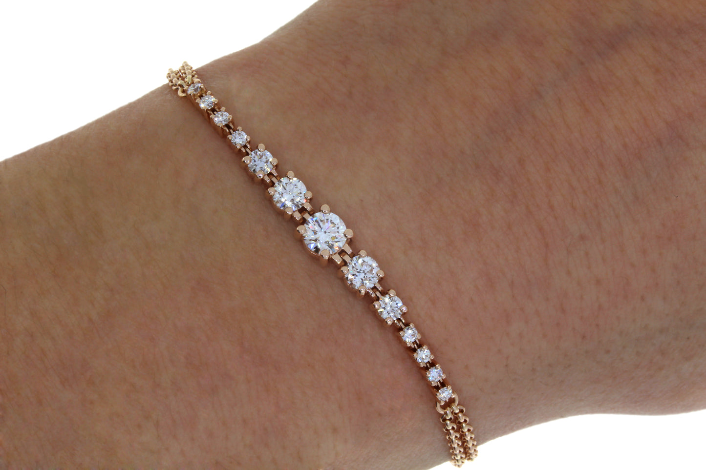 Bracelet en diamant gradué