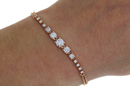 Bracelet en diamant gradué