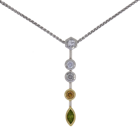 Natural Colour Diamond Pendant