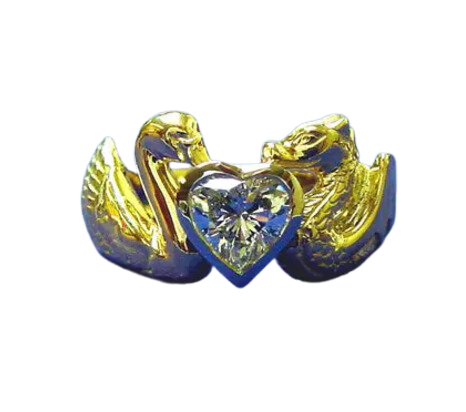 Bague Cygne et Dragon