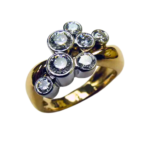 Bubble Diamond Ring