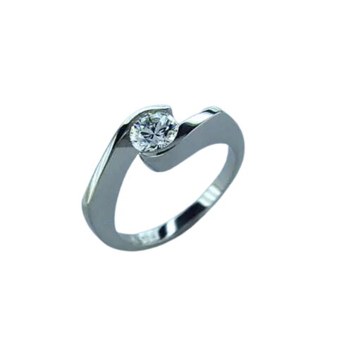Bague de fiançailles en diamant