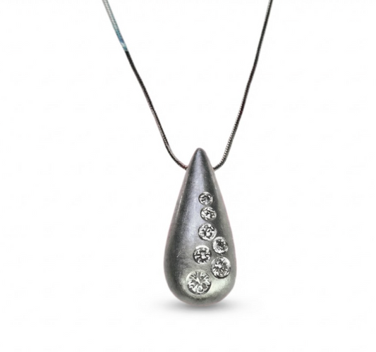 Teardrop Diamond Pendant