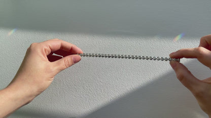Bracelet à lunette en diamant