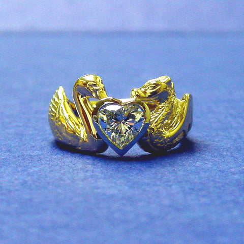 Swan and Dragon Ring